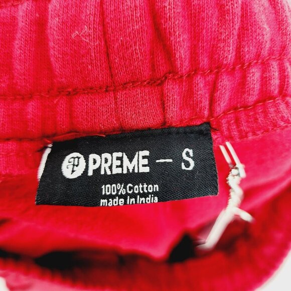 Preme Red Cargo Jogger SweatPants Mens Size Small Cotton - Picture 4 of 15